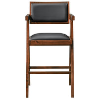 Ashford Black Leather Counter Chair