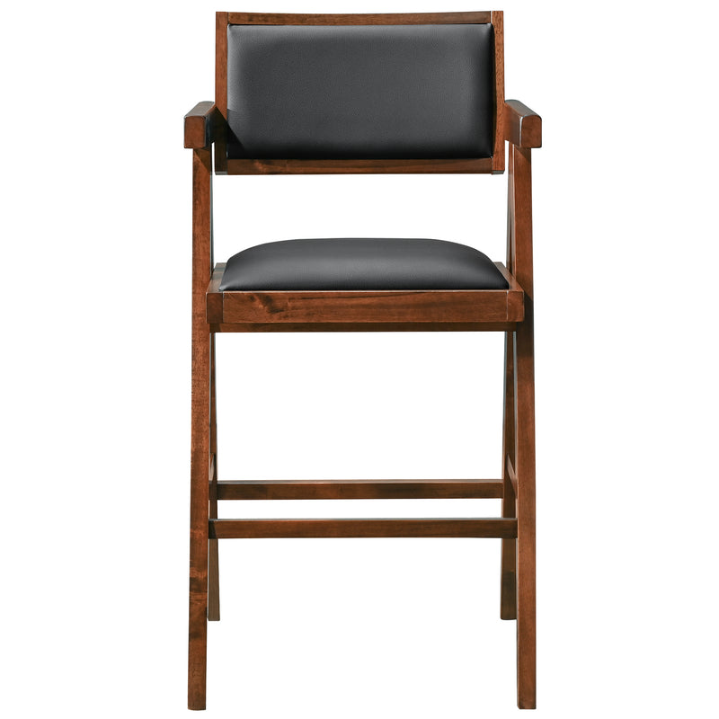 Ashford Black Leather Counter Chair