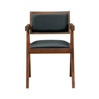 Ashford Black Leather Dining Chair