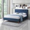 Ashton Queen Bed Navy Blue