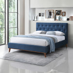 Ashton Queen Bed Navy Blue