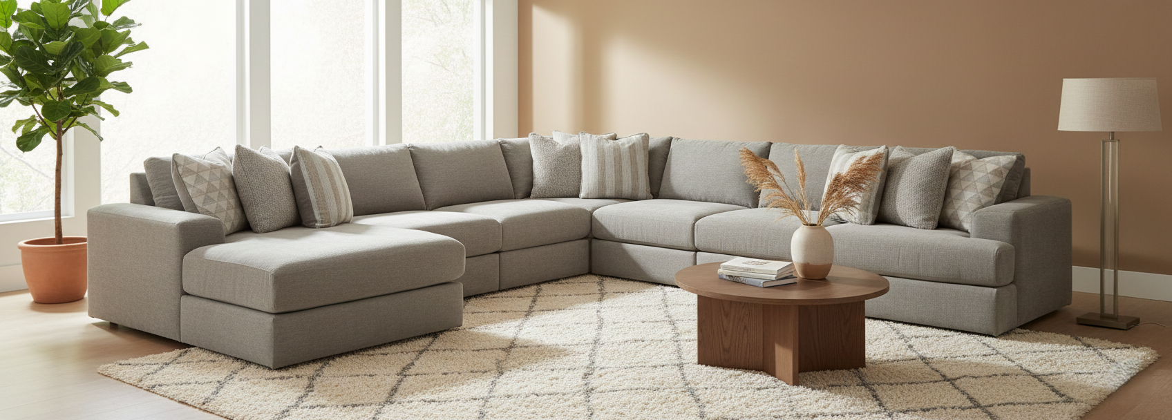 Avaliyah 7-Piece Sectional with Left Chaise