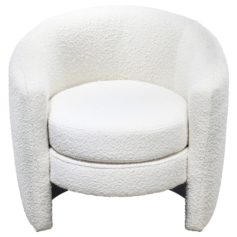 Axis Lounge Chair White Boucle