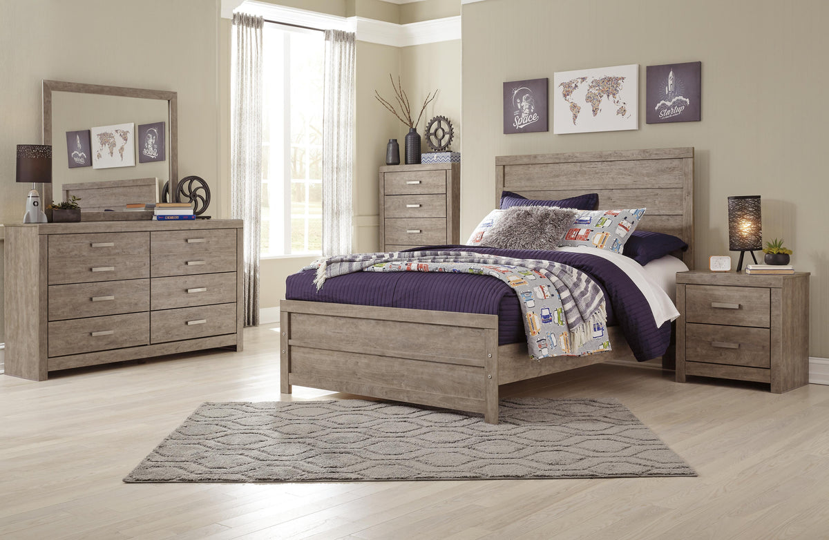 Culverbach Full Panel Bed, Dresser, Mirror and Chest