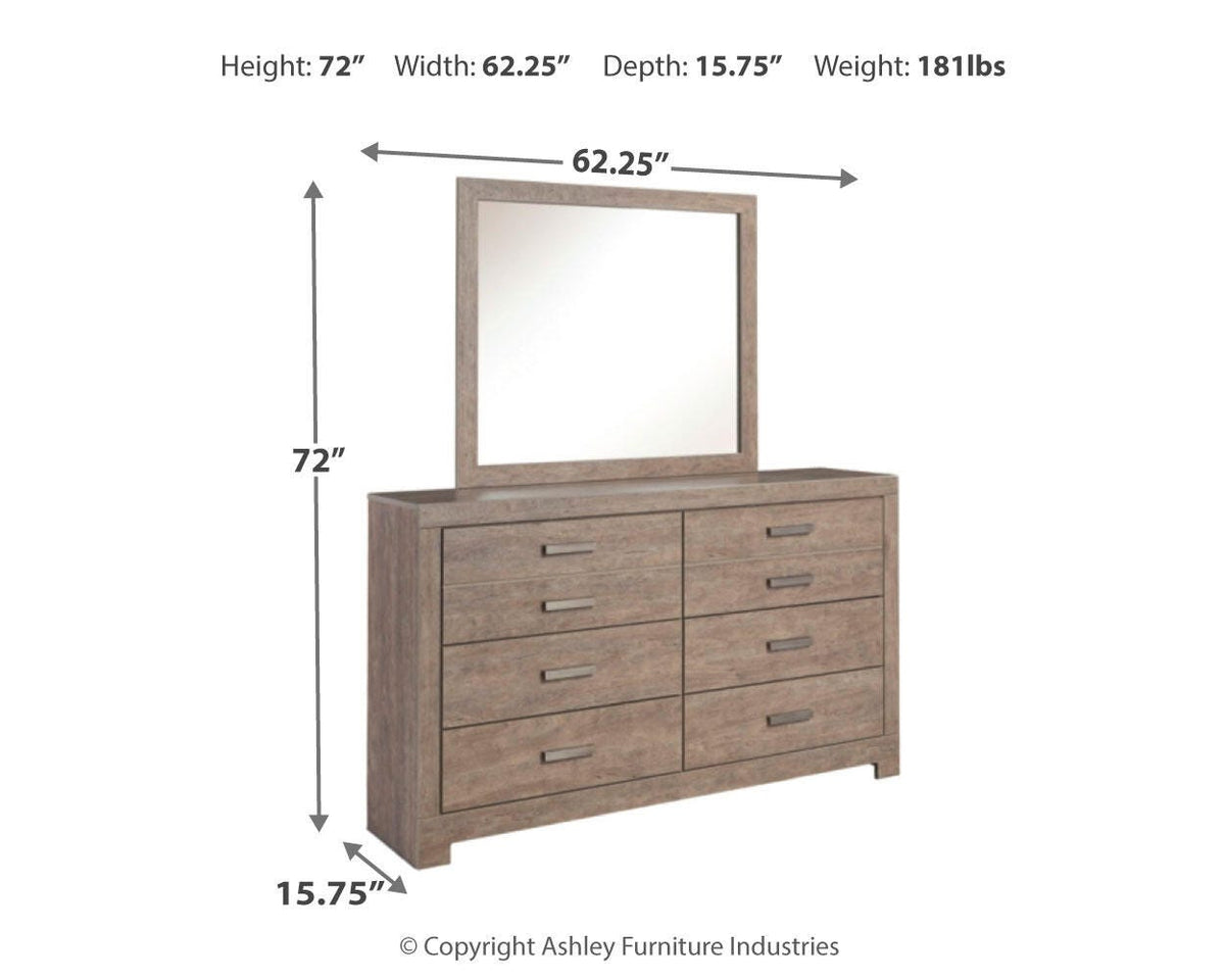 Culverbach Full Panel Bed, Dresser, Mirror and Chest