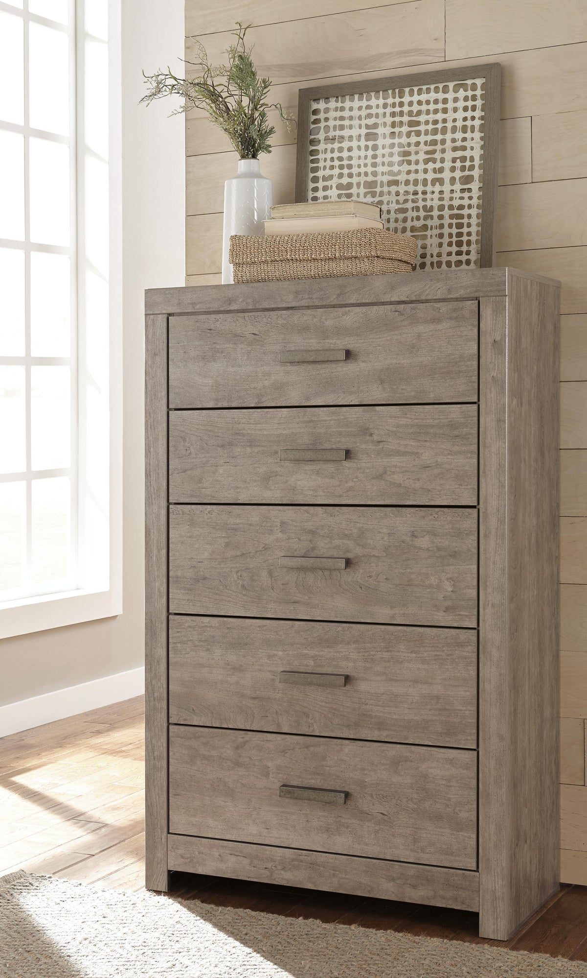 Culverbach Full Panel Bed, Dresser, Mirror and Chest