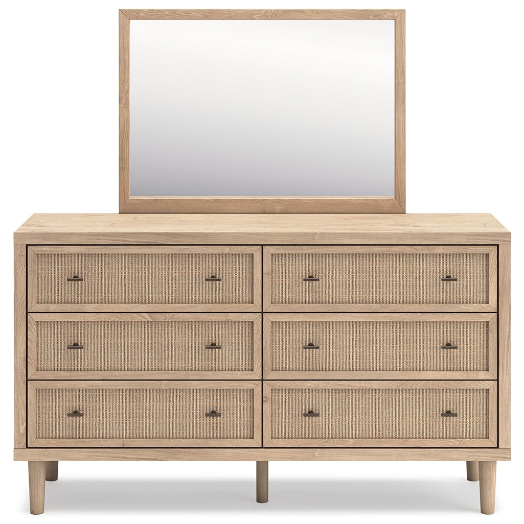 Cielden Queen Panel Headboard, Dresser, Mirror and Nightstand