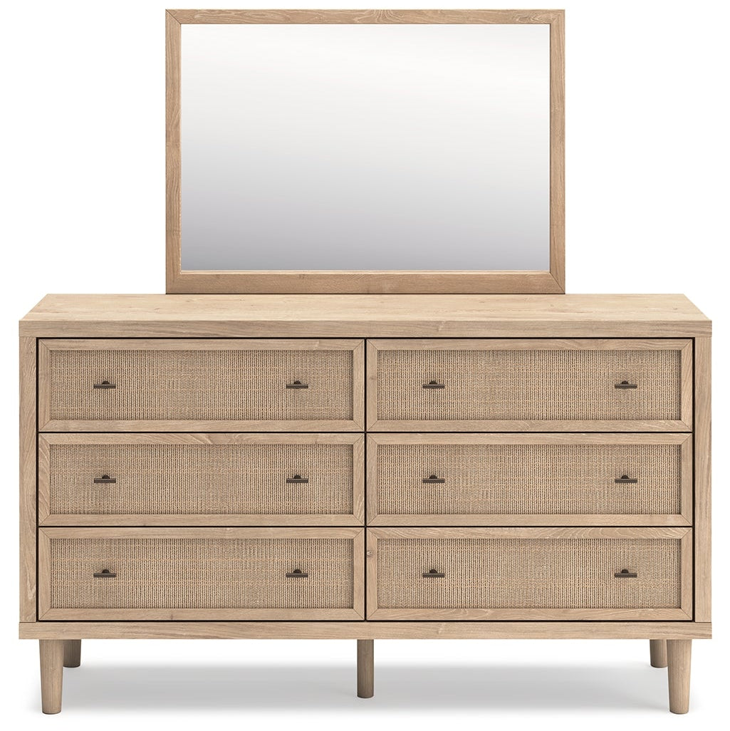 Cielden Full Panel Headboard, Dresser, Mirror and Chest