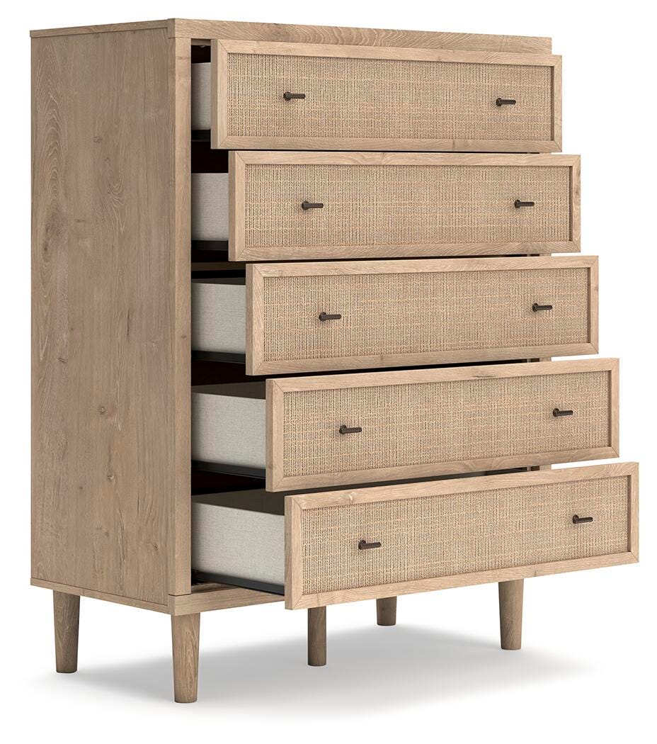 Cielden Five Drawer Wide Dresser