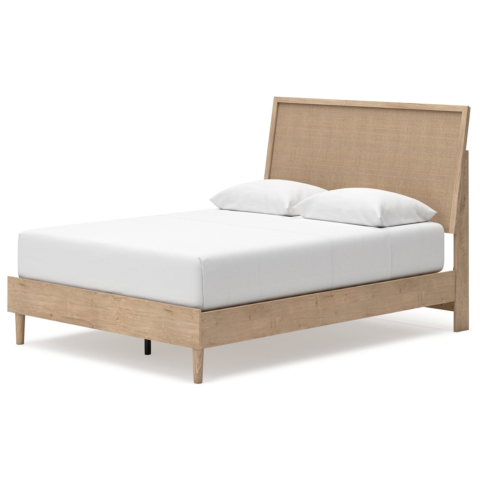 Cielden Queen Panel Bed with Mirrored Dresser
