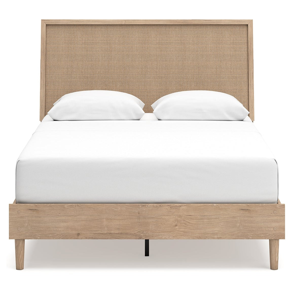 Cielden Queen Panel Bed with Mirrored Dresser