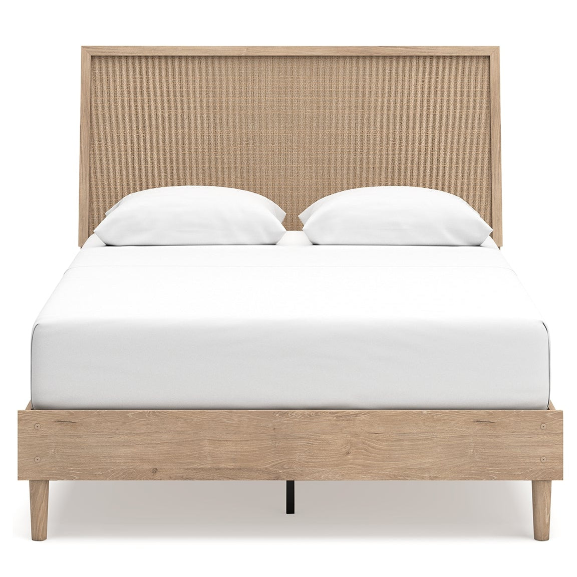 Cielden Queen Panel Bed with Mirrored Dresser and Nightstand