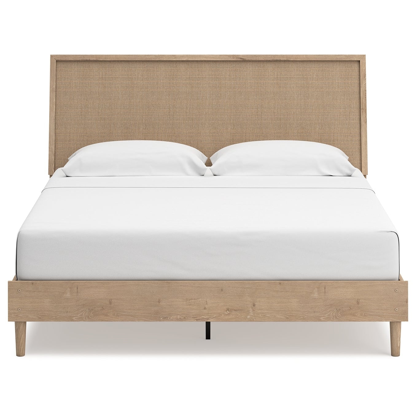 Cielden King Panel Bed with Mirrored Dresser