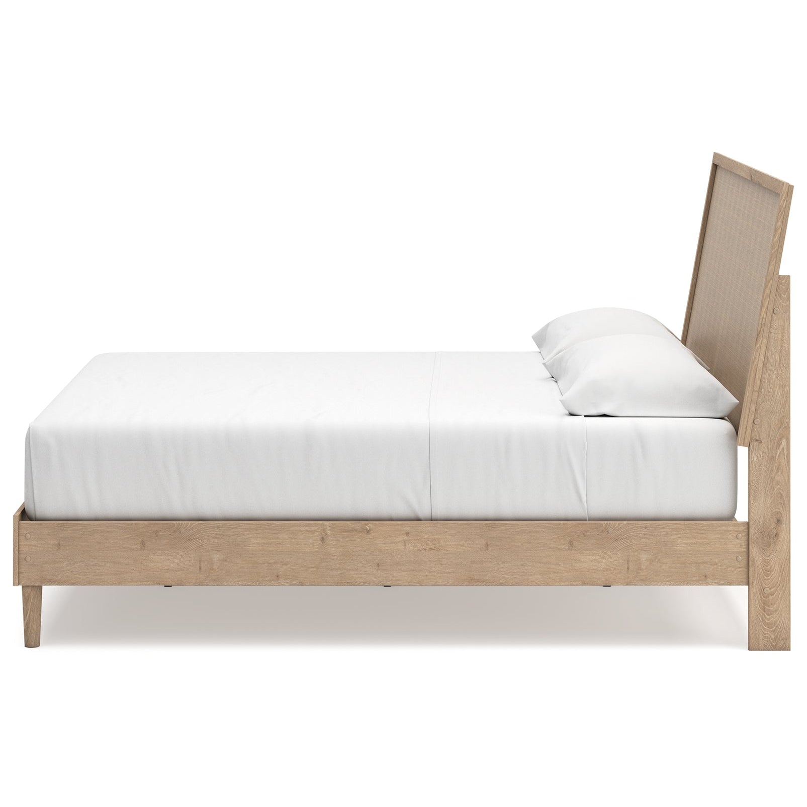 Cielden King Panel Bed with Mirrored Dresser