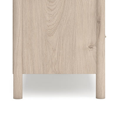 Cadmori Queen Upholstered Panel Bed with Mirrored Dresser, Chest and Nightstand