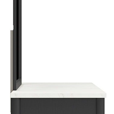 Cadmori Full Upholstered Panel Bed, Dresser, Mirror, Chest and Nightstand