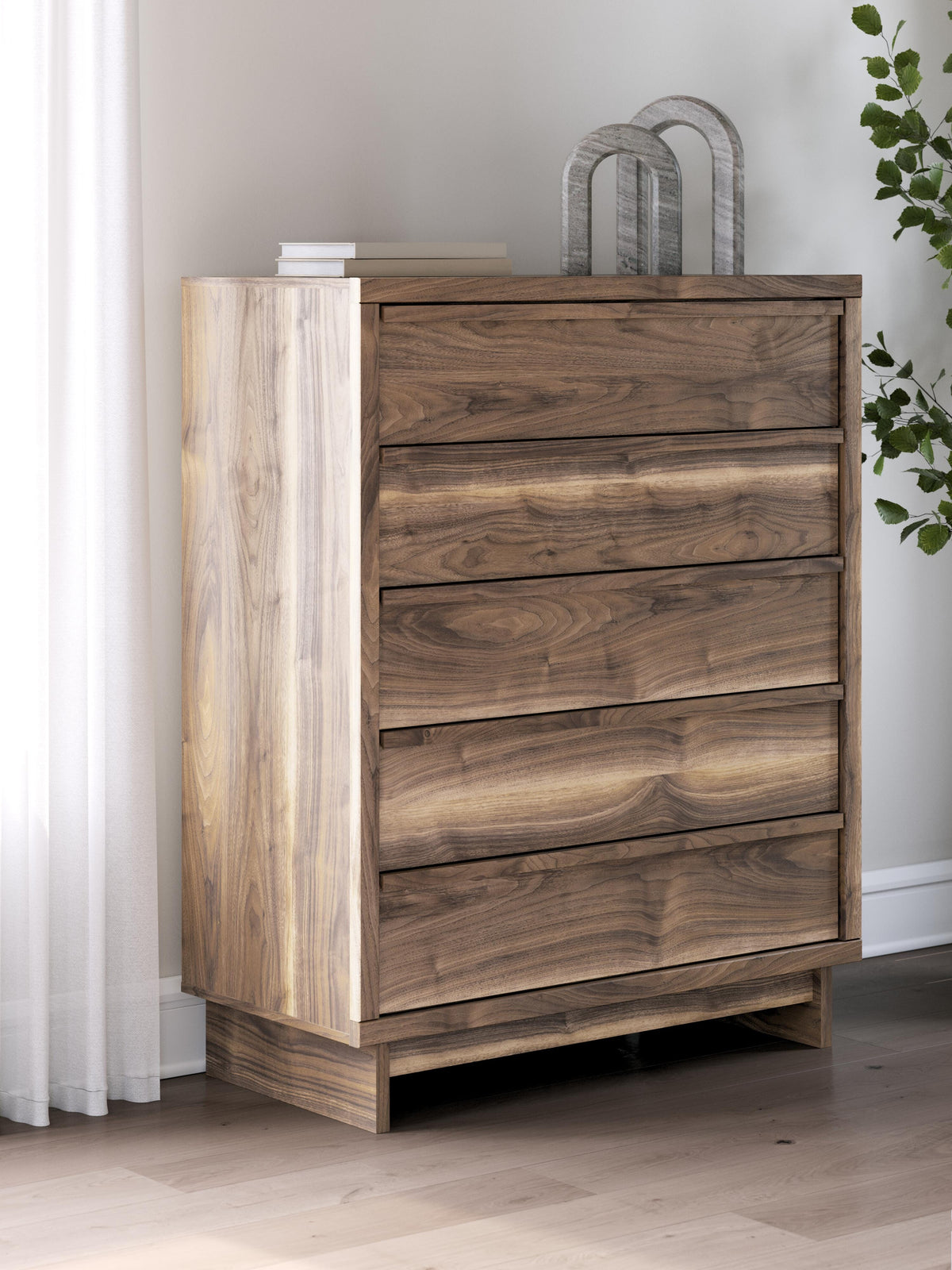 Chirason Five Drawer Wide Dresser