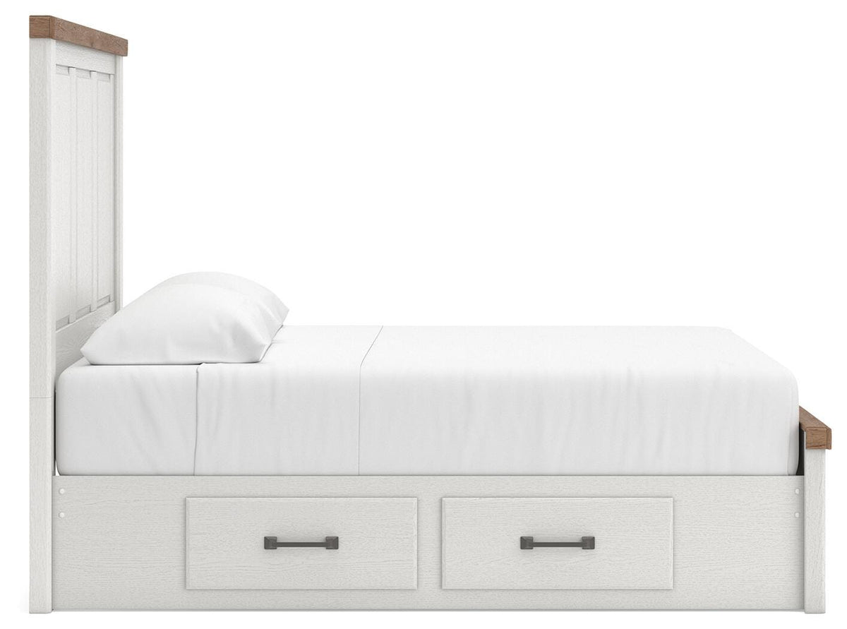 Savonport Queen Panel Bed with Storage, Dresser, Mirror, Chest and Nightstand