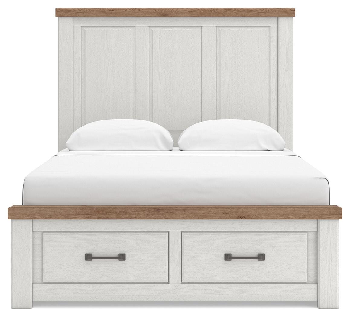 Savonport King Panel Storage Bed, Dresser, Mirror, Chest and Nightstand