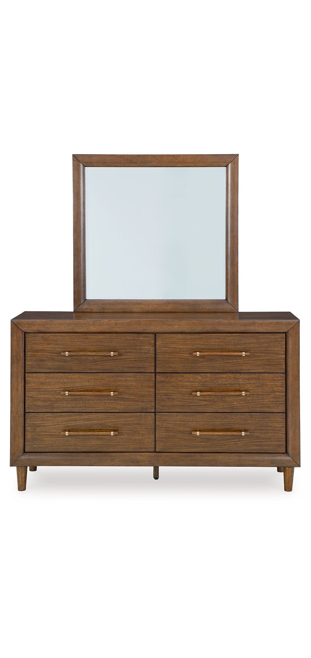 Lyncott California King Upholstered Bed, Dresser, Mirror and Chest