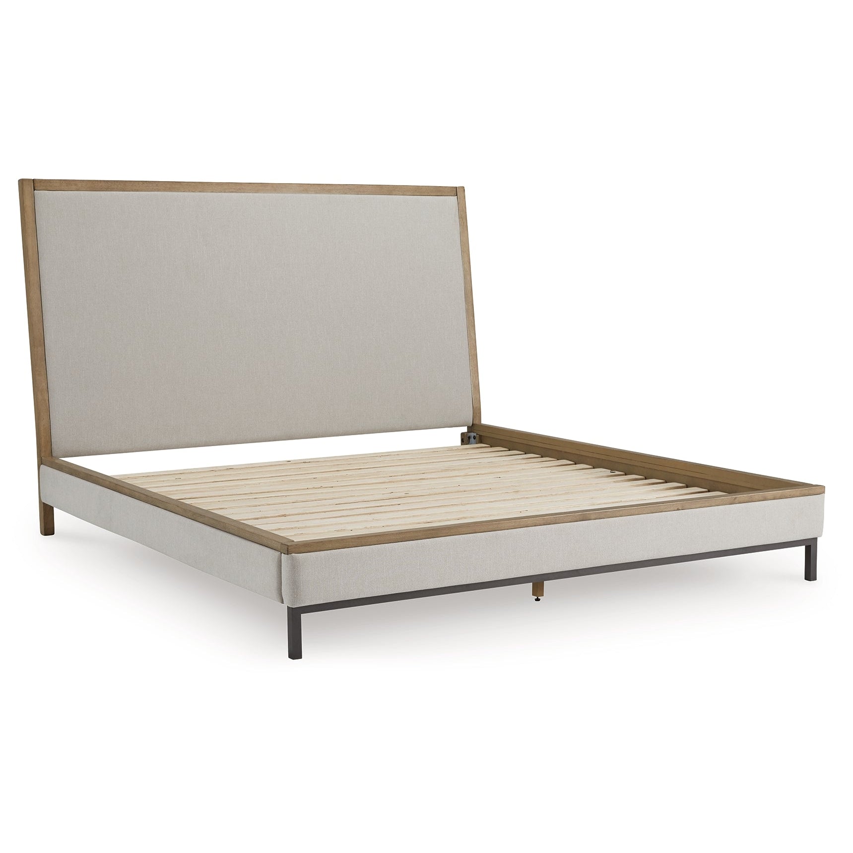 Tomtyn King Upholstered Bed with Lay-Back Headboard