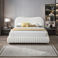 Nomad Queen Bed (Cream Boucle)
