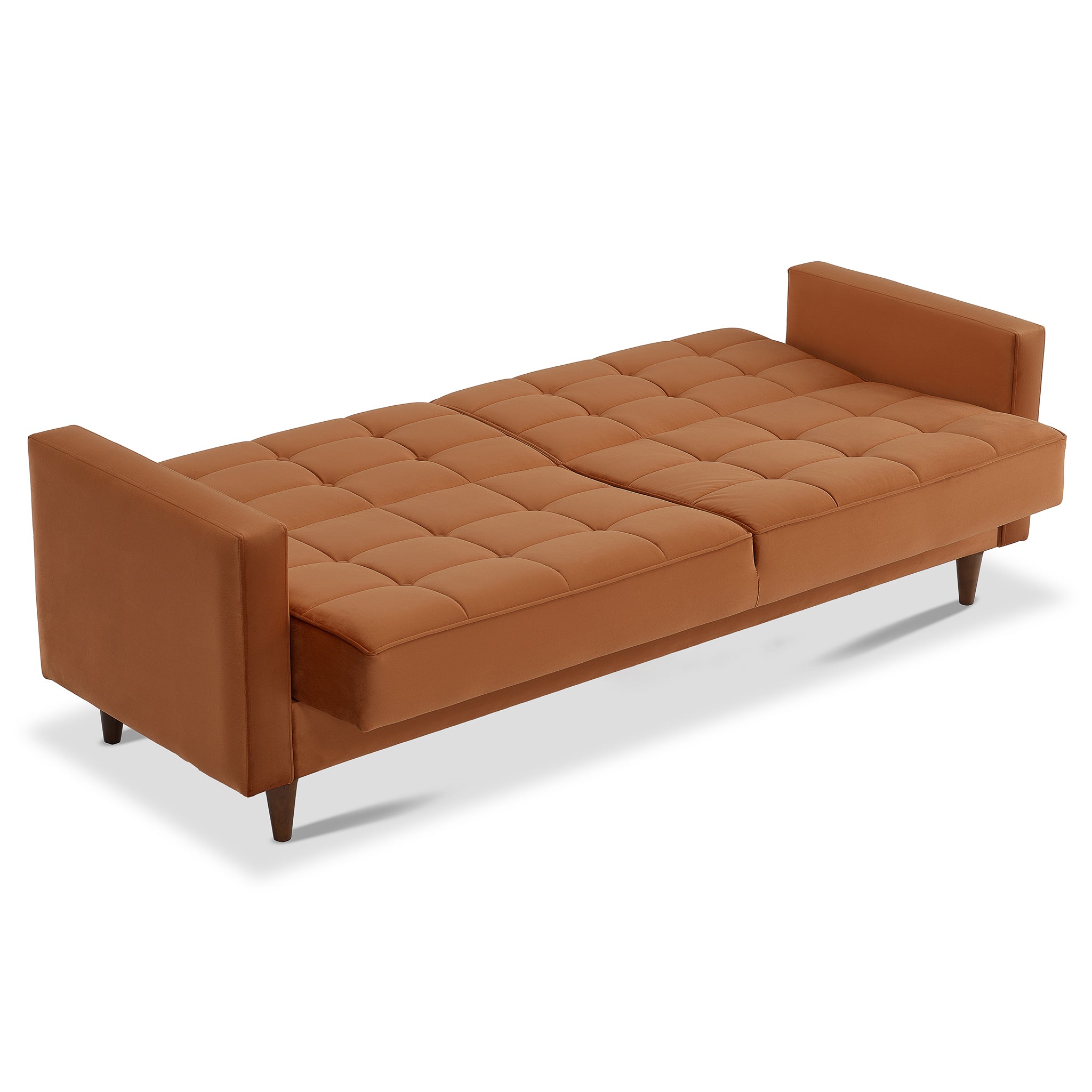 Burnt orange sleeper deals sofa