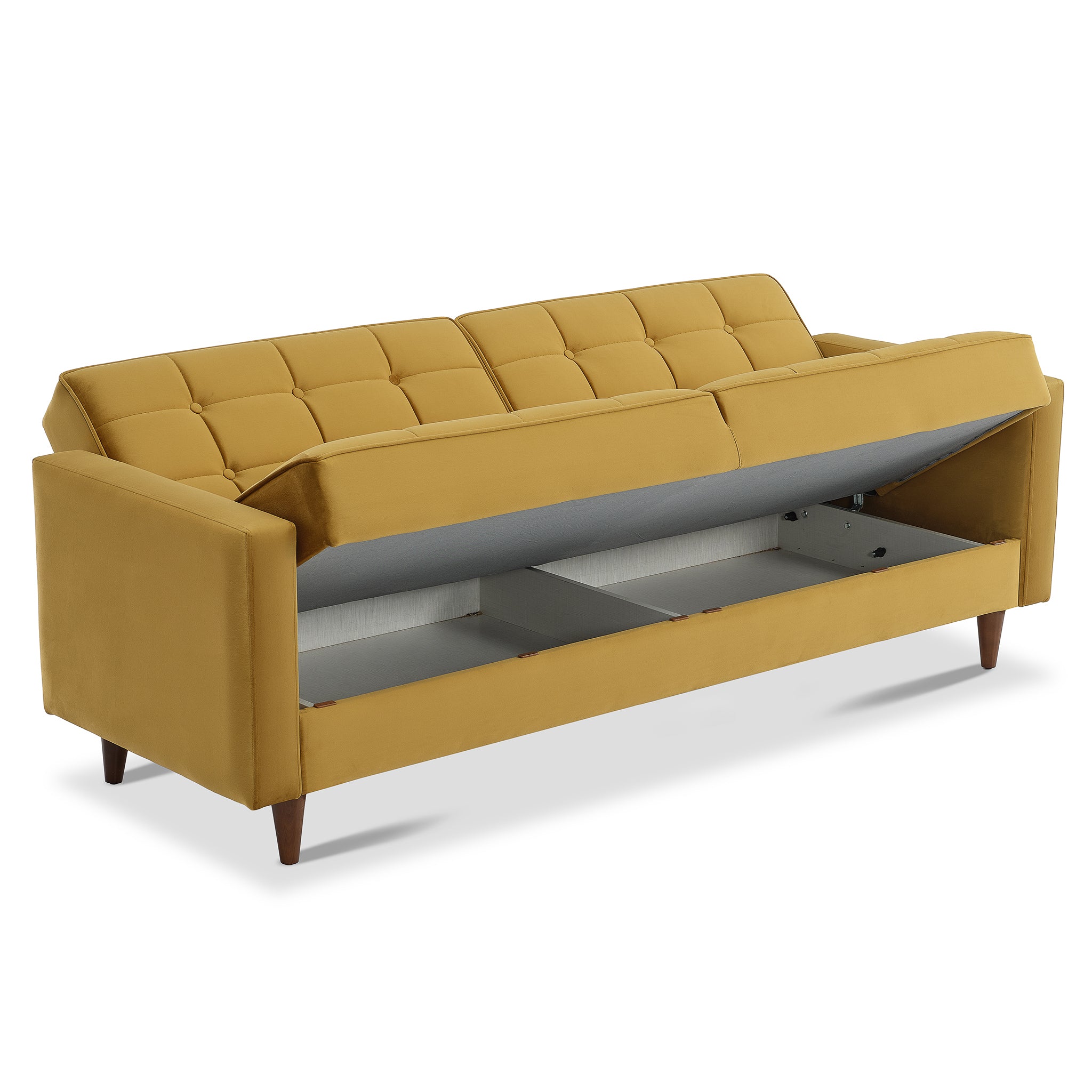 Bennet Yellow Sleeper Sofa - MidinMod