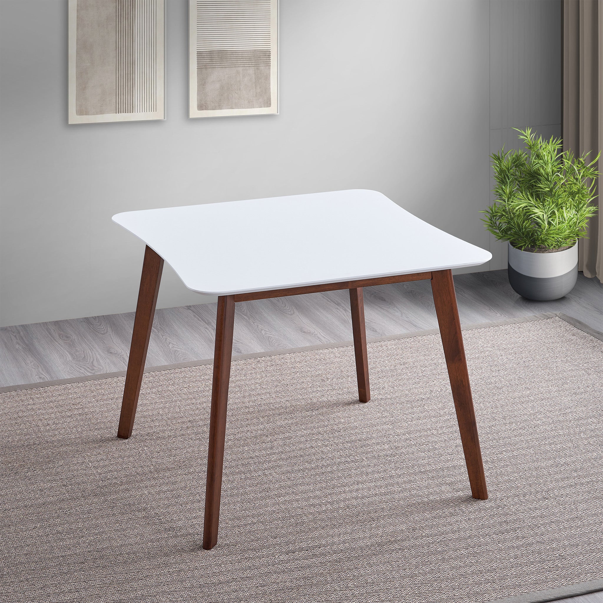 Beta White Top Dining Table - MidinMod