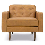 Broxton Leather Lounge Chair (Tan)