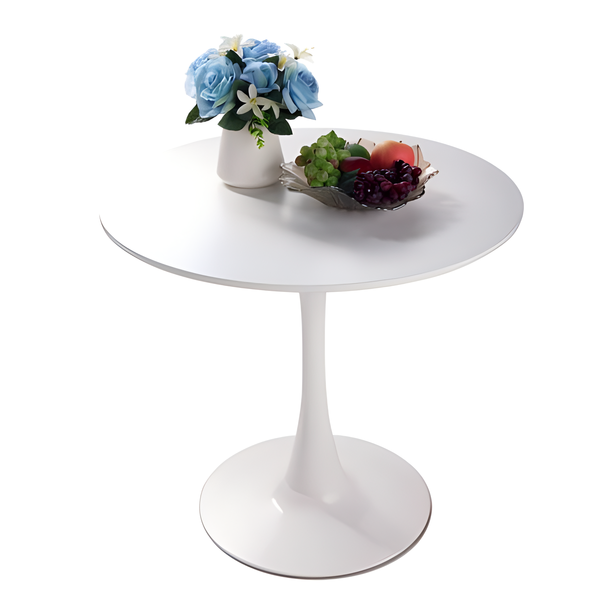 Chasinfield Modern White Round Tulip Dining Table - MidinMod