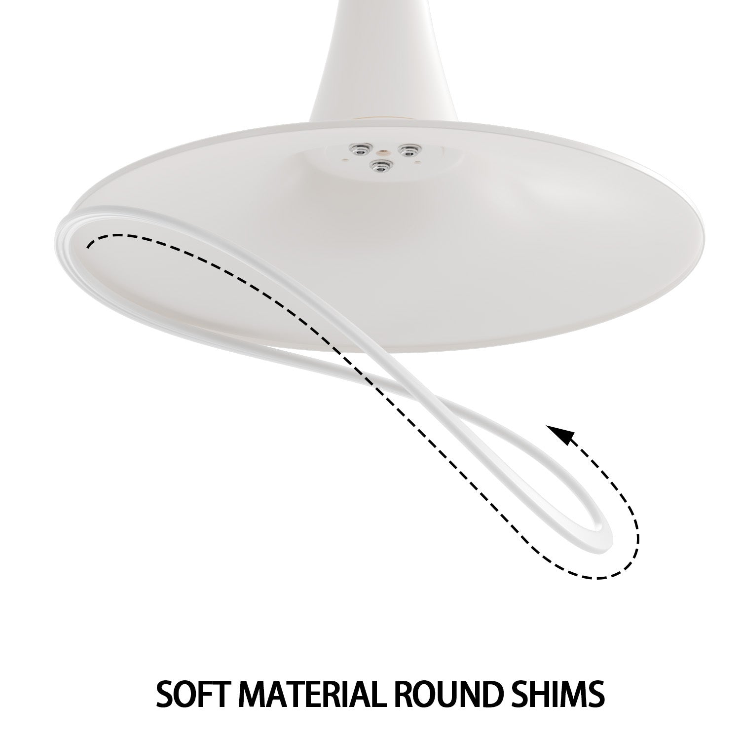 Chasinfield Modern White Round Tulip Dining Table - MidinMod