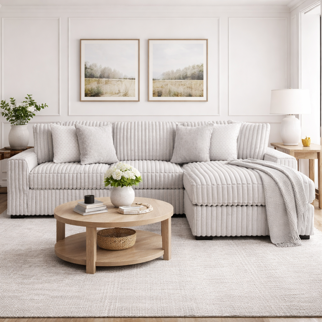 Stupendous 2-Piece Sectional with Left Chaise
