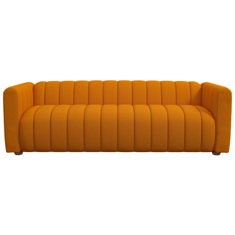 Clara Sofa (Burnt Orange Boucle) - MidinMod Houston Tx Mid Century Furniture Store - Sofas 1