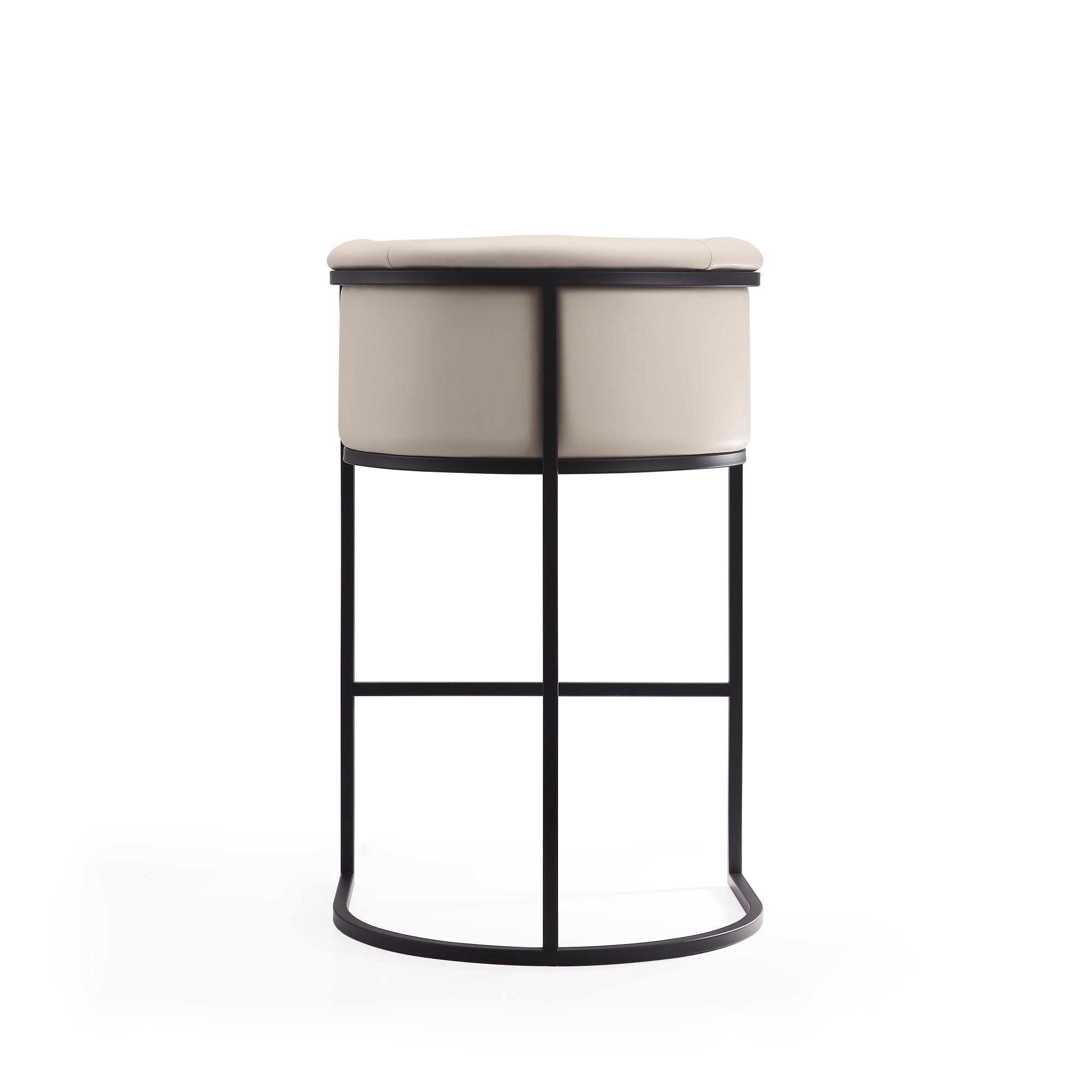Cosmopolitan Cream Barstool | Modern Vegan Leather Seating for Home Bars & Kitchens | MidinMod