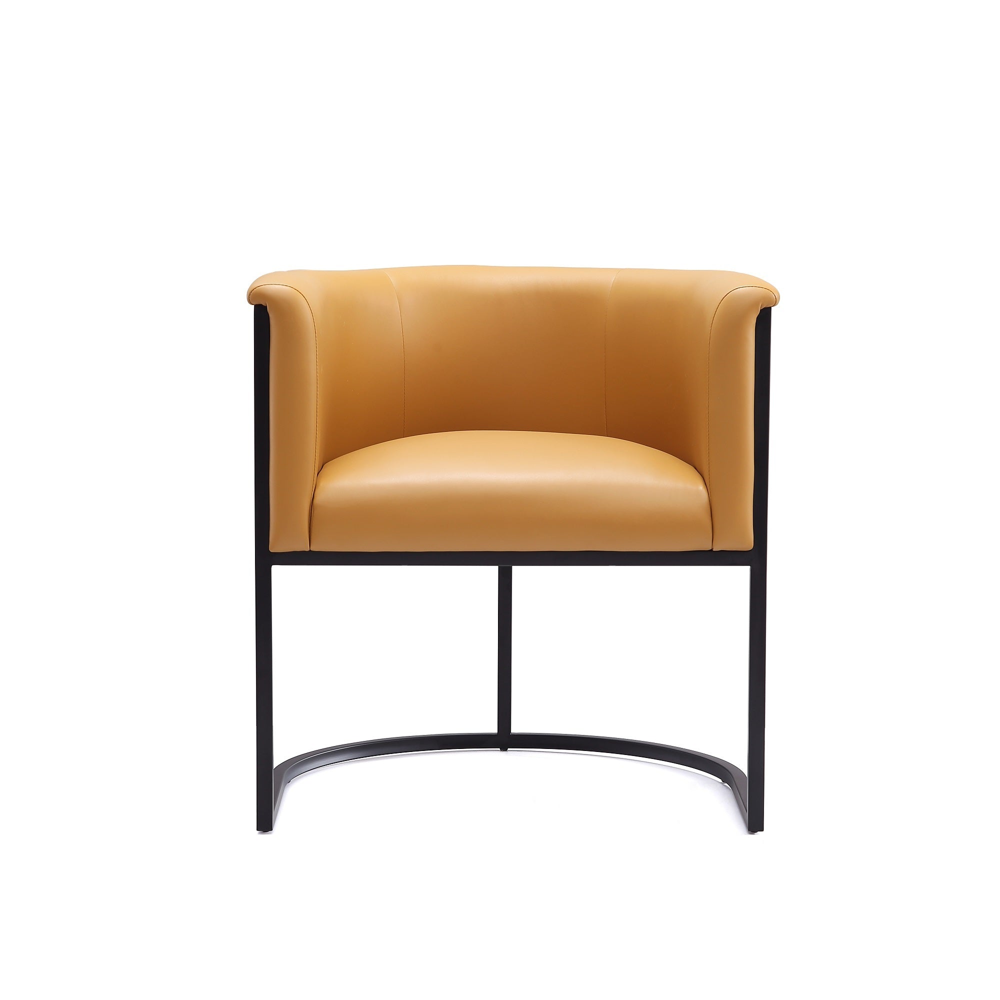 Cosmopolitan Camel Dining Chair | Modern Vegan Leather Upholstered Side Chair | MidinMod