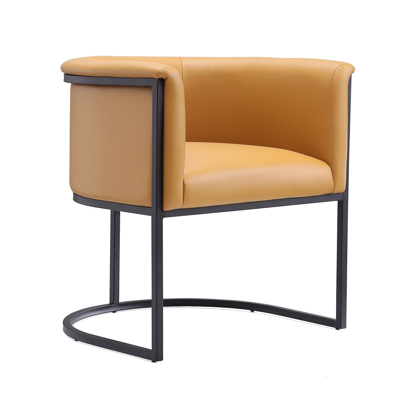 Cosmopolitan Camel Dining Chair | Modern Vegan Leather Upholstered Side Chair | MidinMod