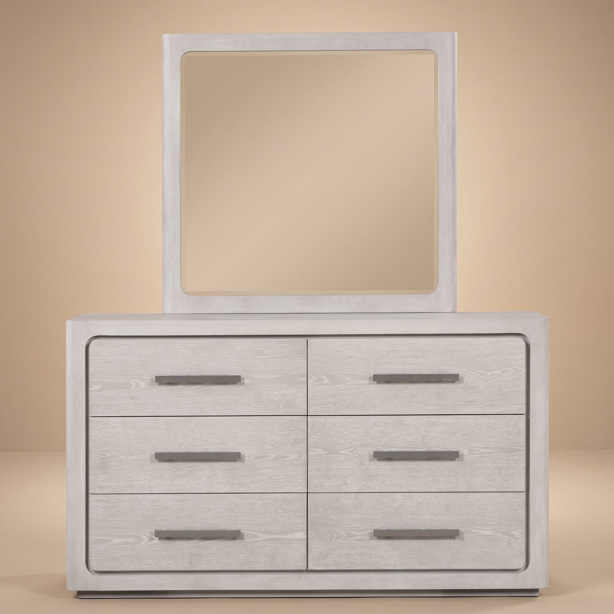 Crowthorne Contemporary White Oak Rubberwood Dresser by Furniture of America