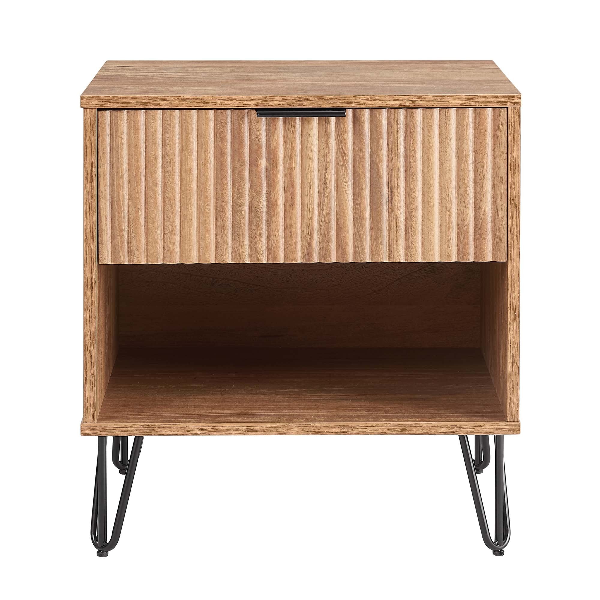 Dumbo 2.0 Modern Golden Brown Nightstand | Stylish Bedside Storage | MidinMod