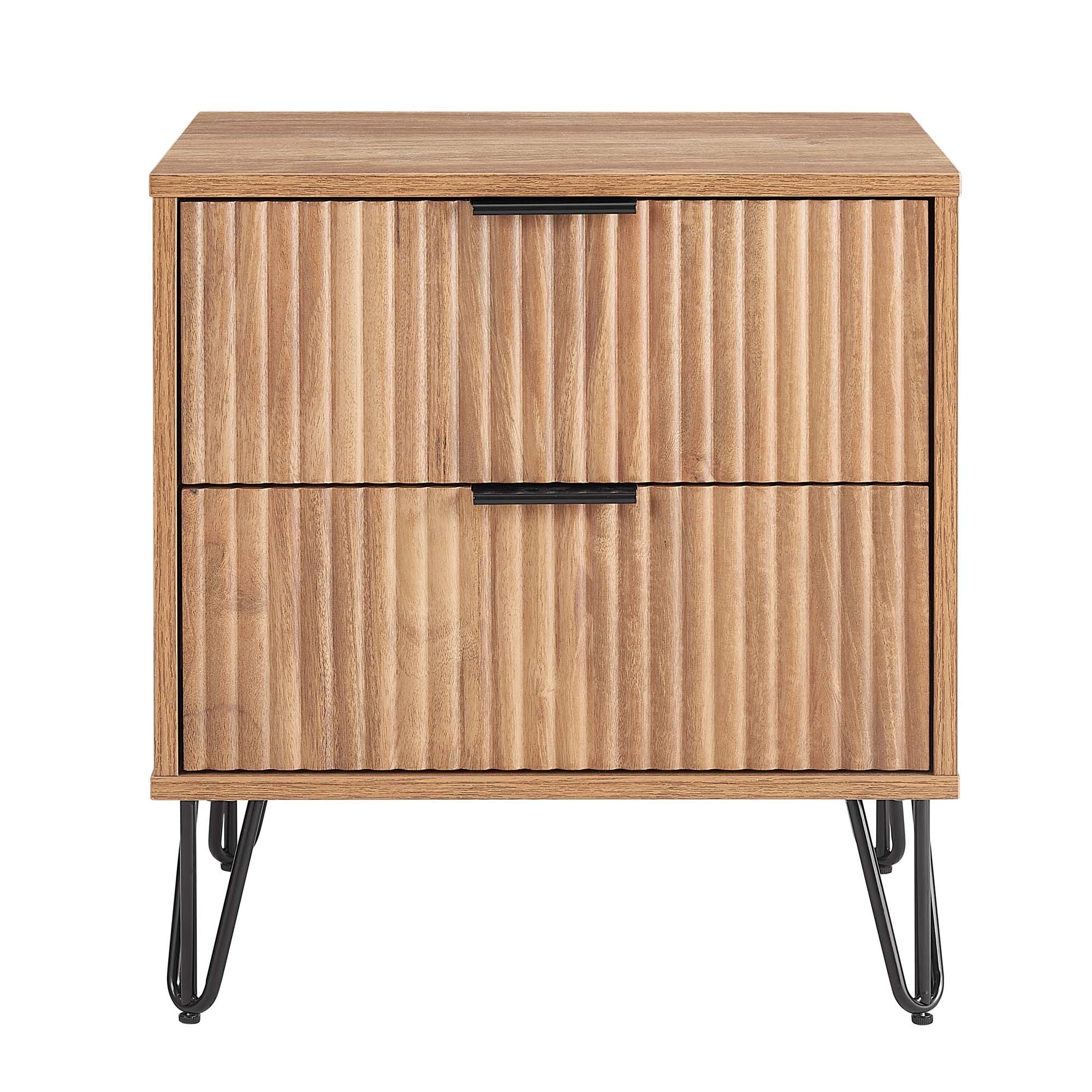 Dumbo 2.0 Nightstand in Golden Brown | Contemporary Bedside Storage | MidinMod