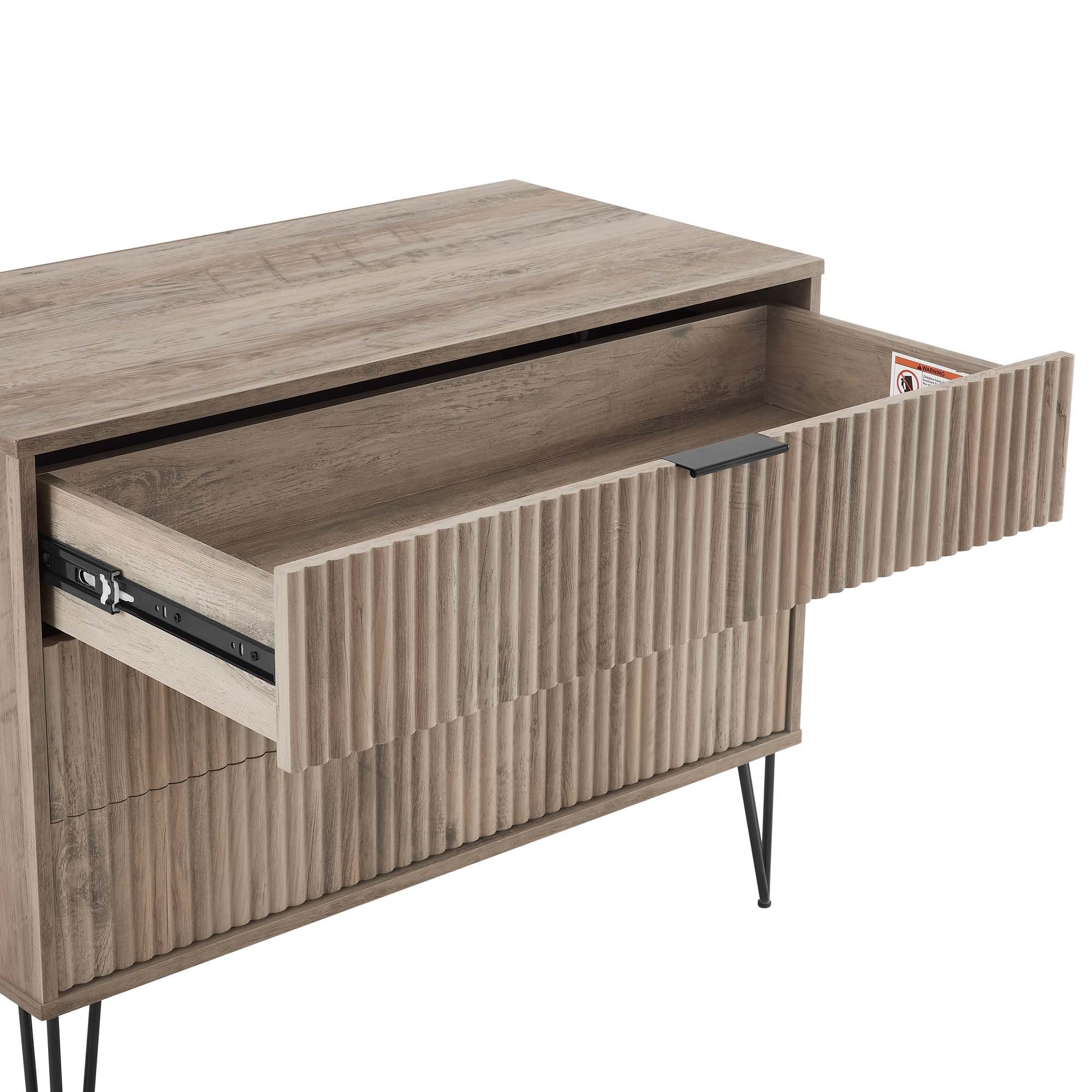 Dumbo Dresser in Rustic Grey | Modern Bedroom Chest & Storage Organizer | MidinMod