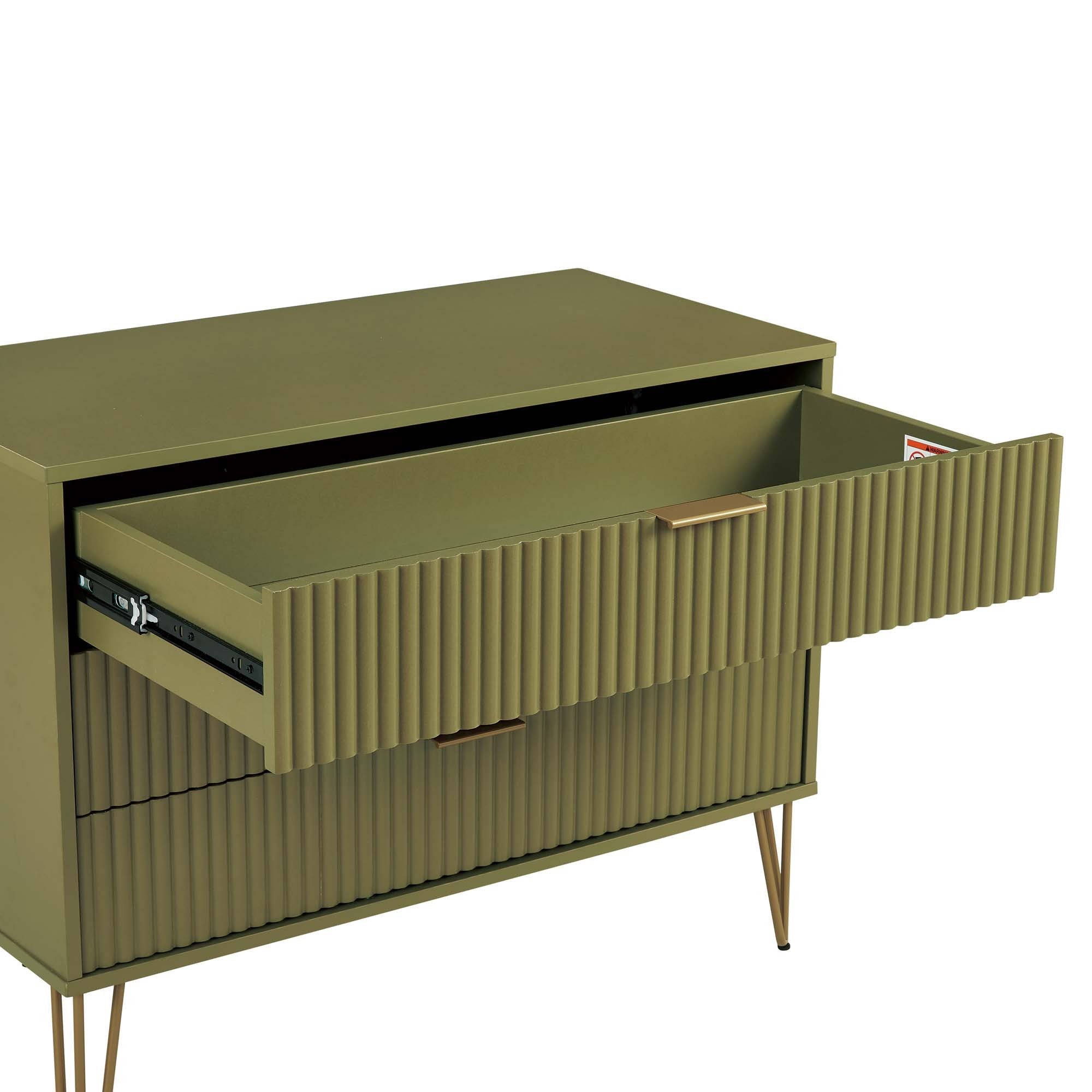 Dumbo Olive Green Dresser | Modern Bedroom Chest & Storage | MidinMod
