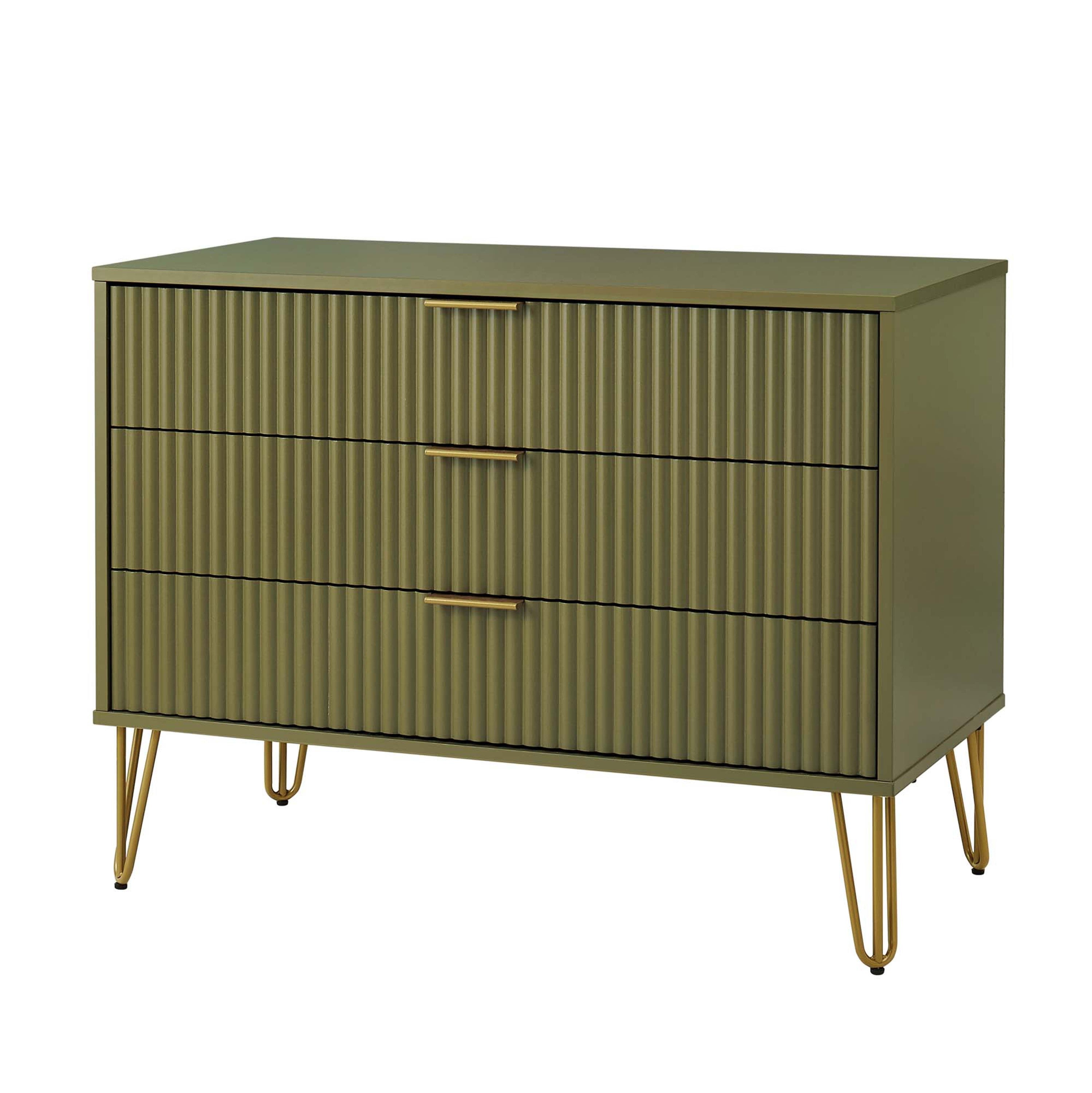 Dumbo Olive Green Dresser | Modern Bedroom Chest & Practical Storage Solution | MidinMod