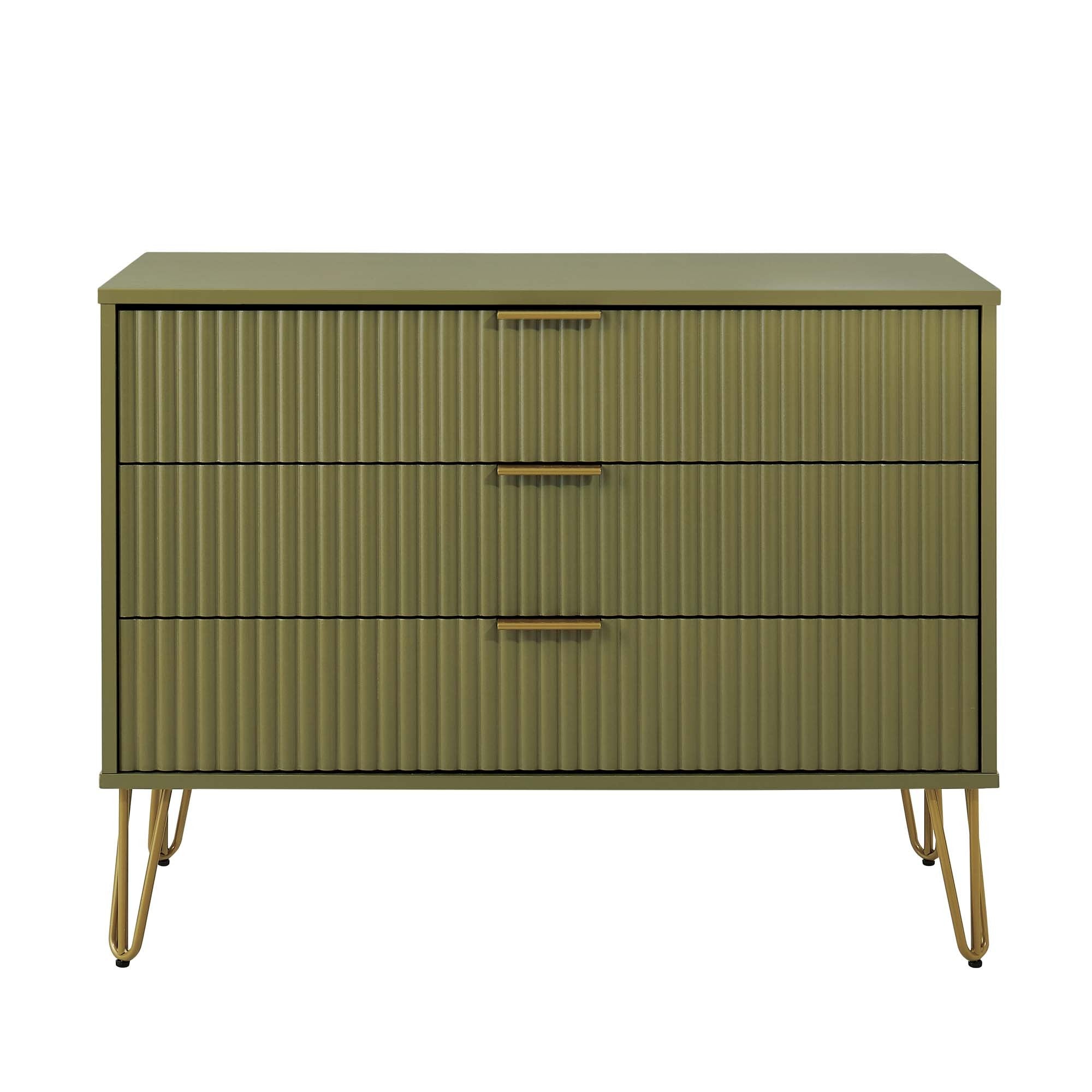 Dumbo Olive Green Dresser | Modern Bedroom Chest & Storage | MidinMod