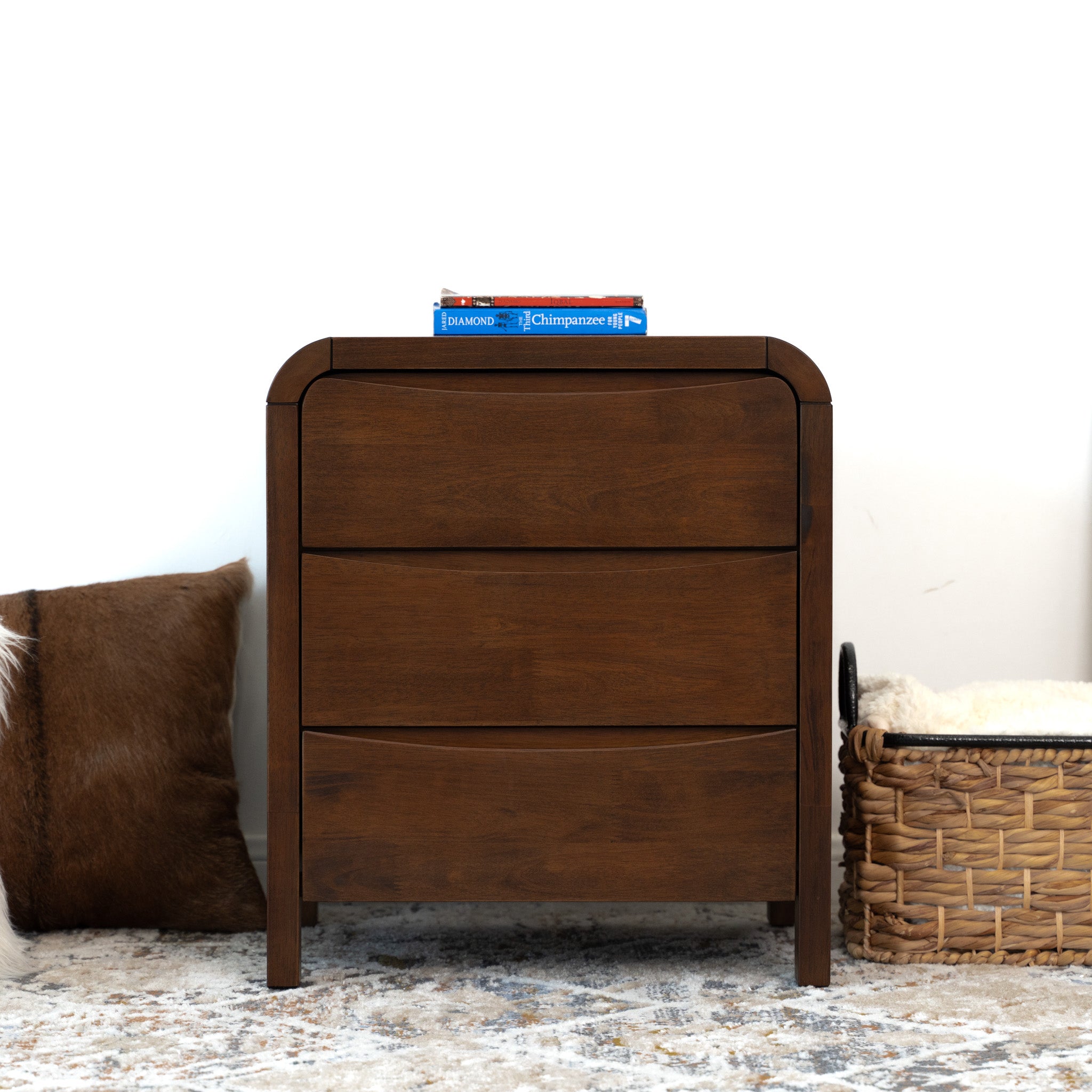 Danbury Night Stand with 3 Drawers - MidinMod