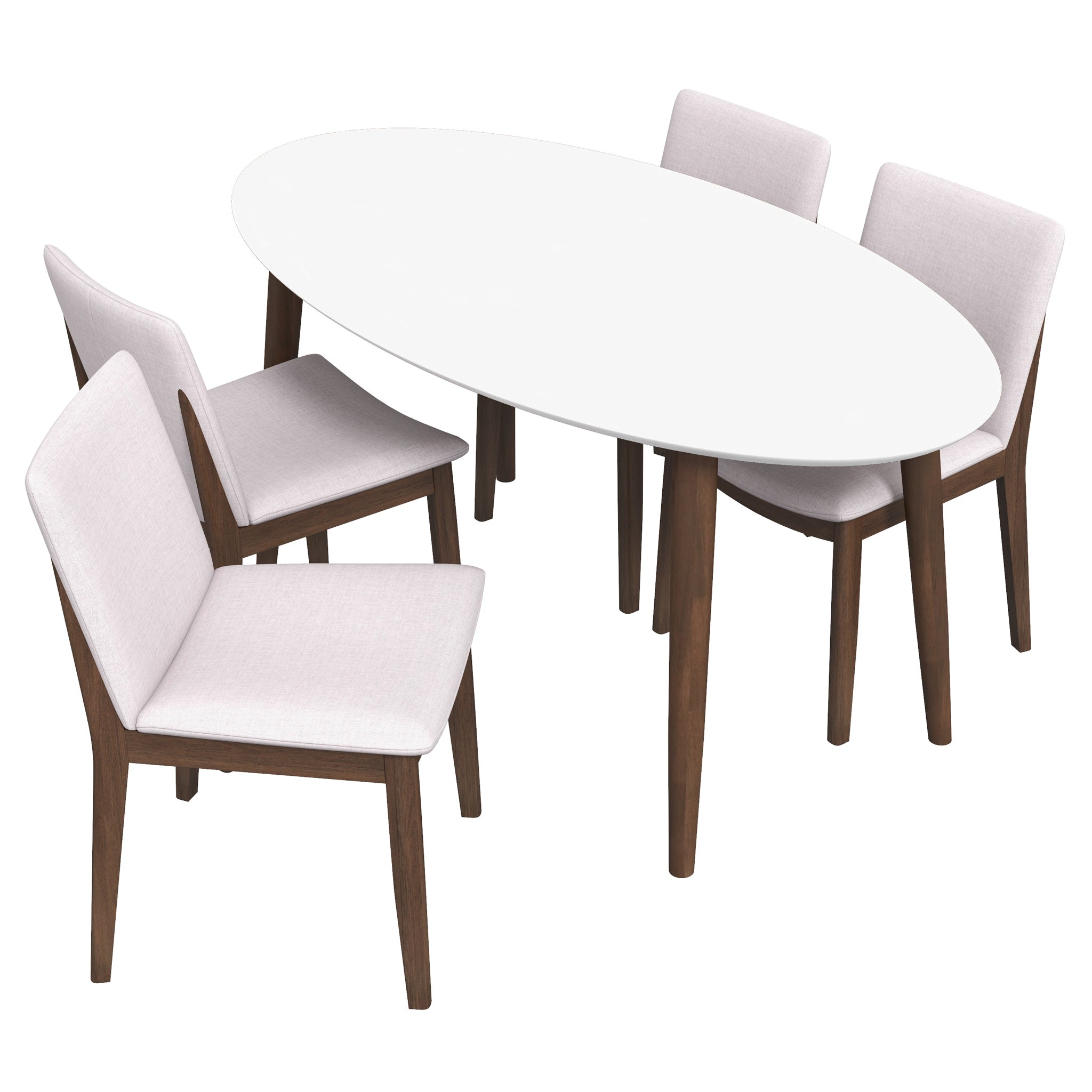 4 seater white online table