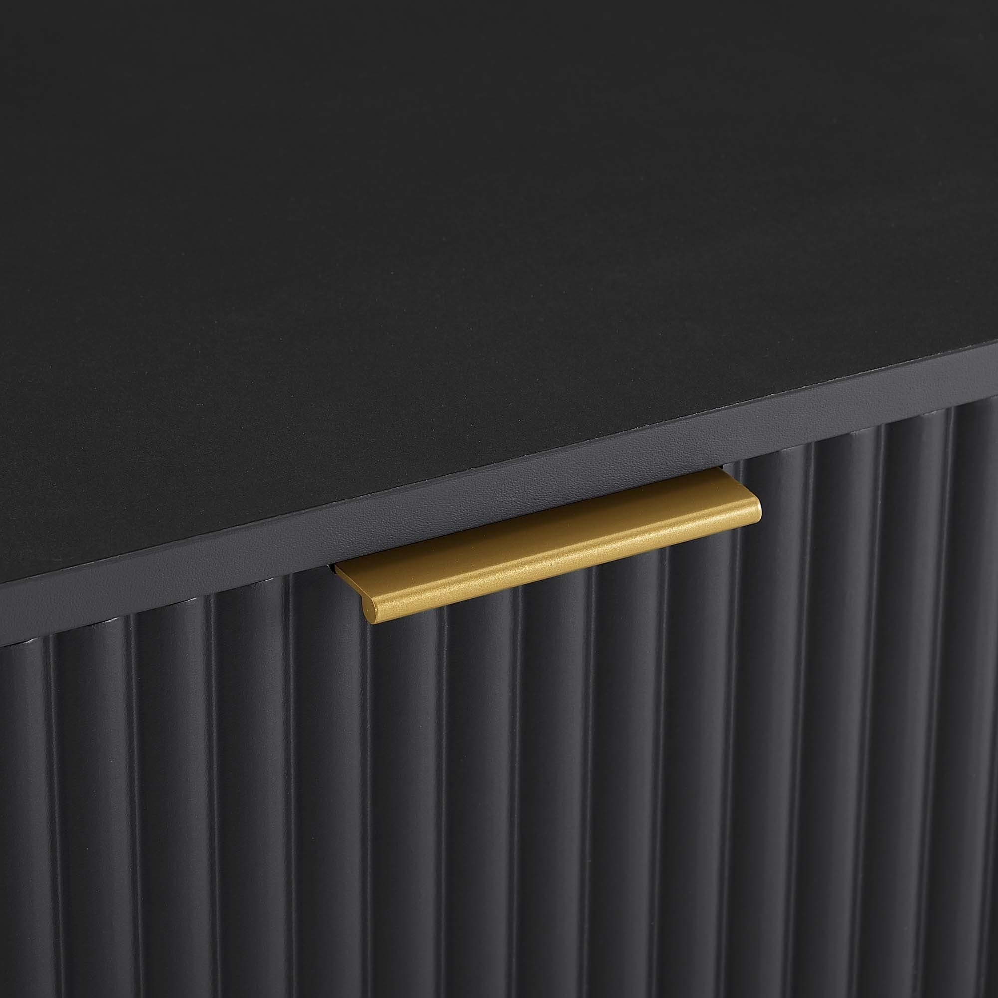 Dumbo Modern Black 1-Drawer Nightstand | Sleek Bedside Storage | MidinMod