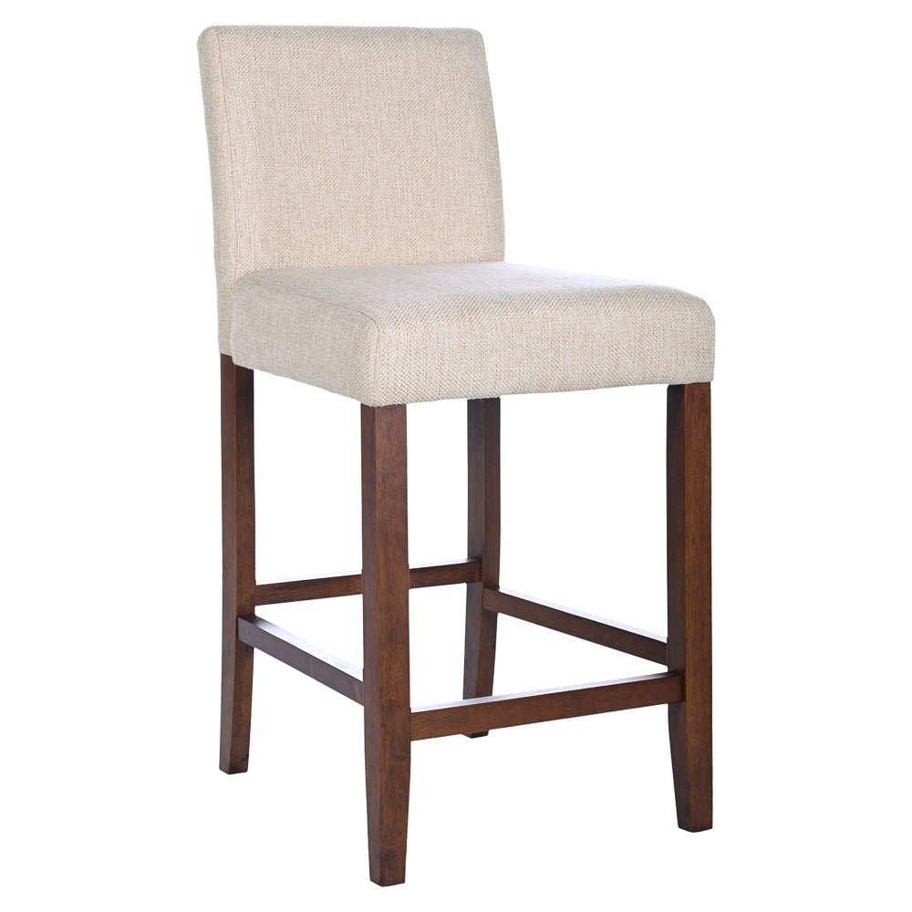 Dylan Beige Fabric Counter Chair Set of 2 - MidinMod