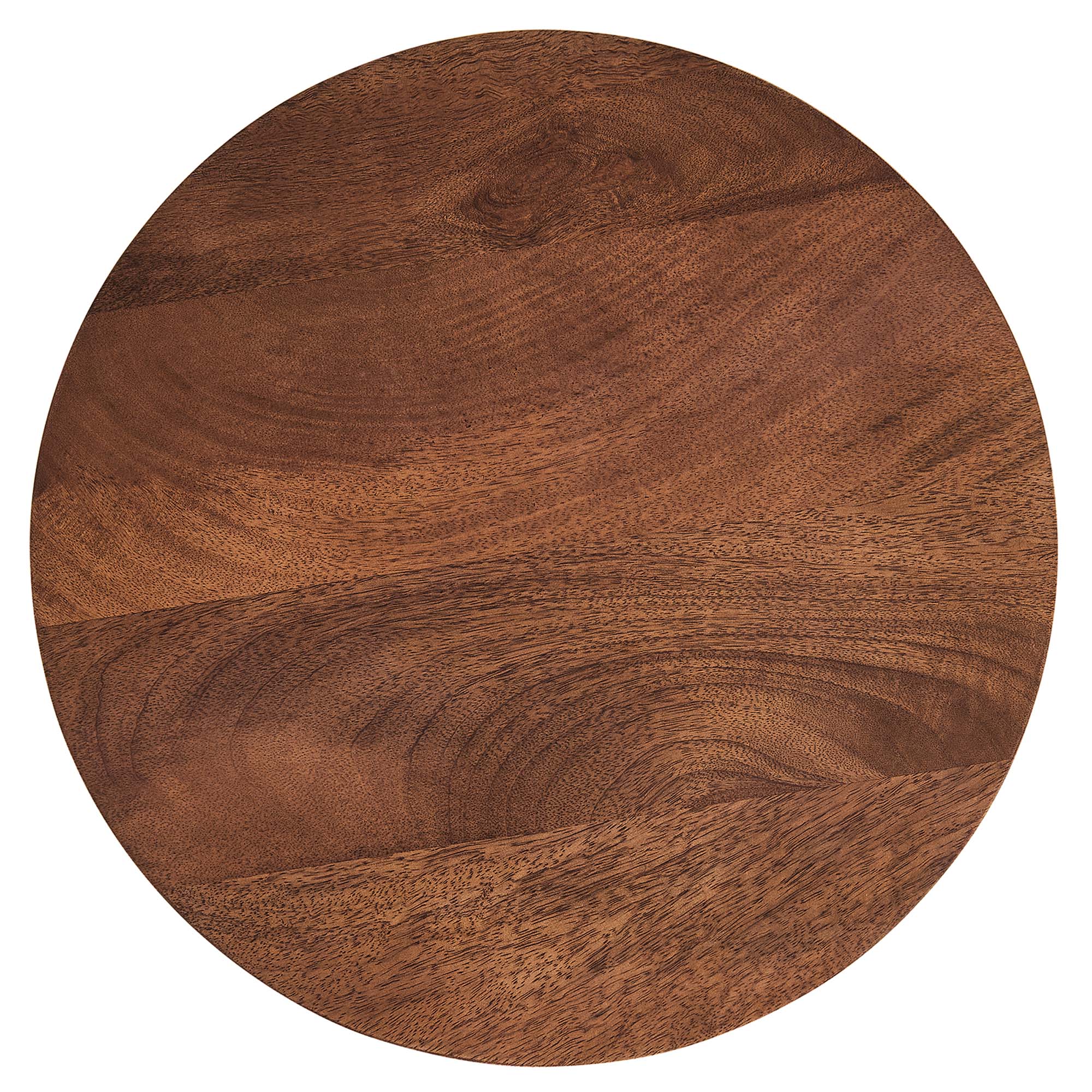 Valeo Round Wood and Metal Side Table by Modway