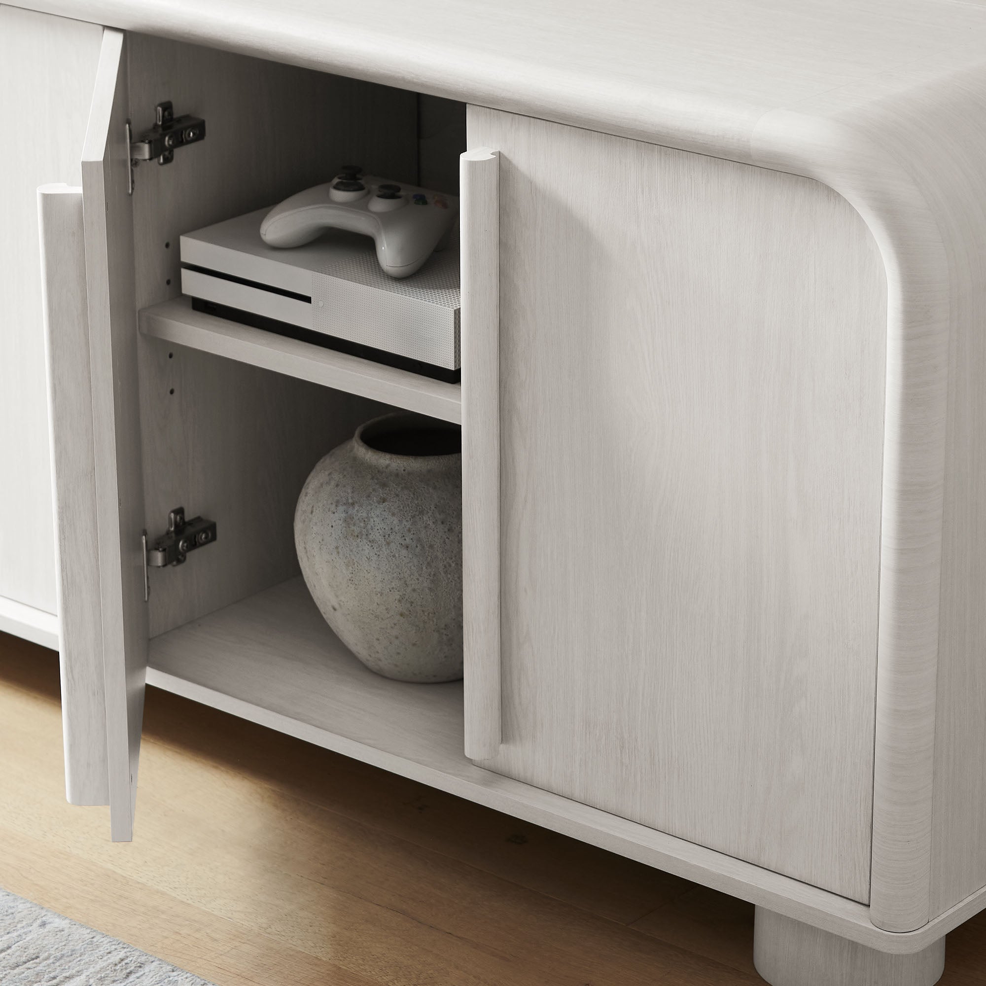 Bellamy Curved 4-Door Sideboard Cabinet by Modway